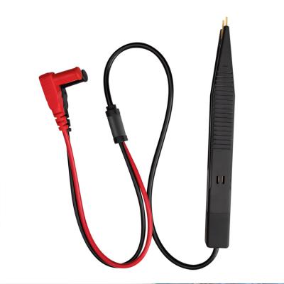 SMT Chip Test Clip Lead Probe Multimeter Tweezer SMD IC Diode Capacitor Resistance Tweezer 